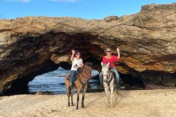 2-Hour Horseback Riding Tour to Little Natural Bridge in Aruba activity